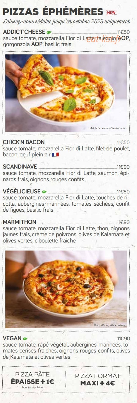 La Pizza de Nico — carte page 2