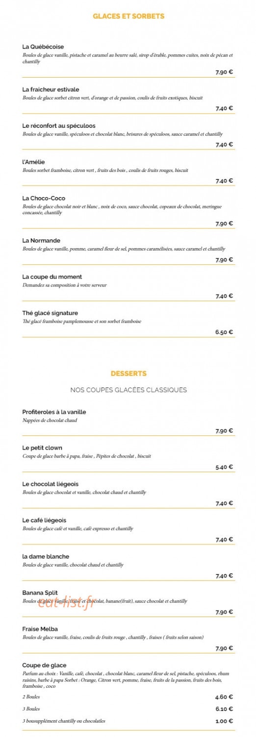 La Taverne — carte page 8