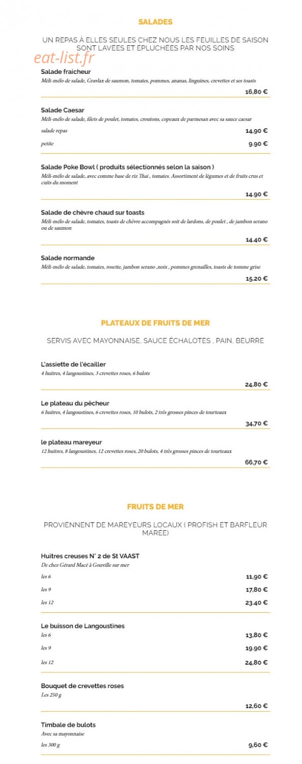 La Taverne — carte page 2
