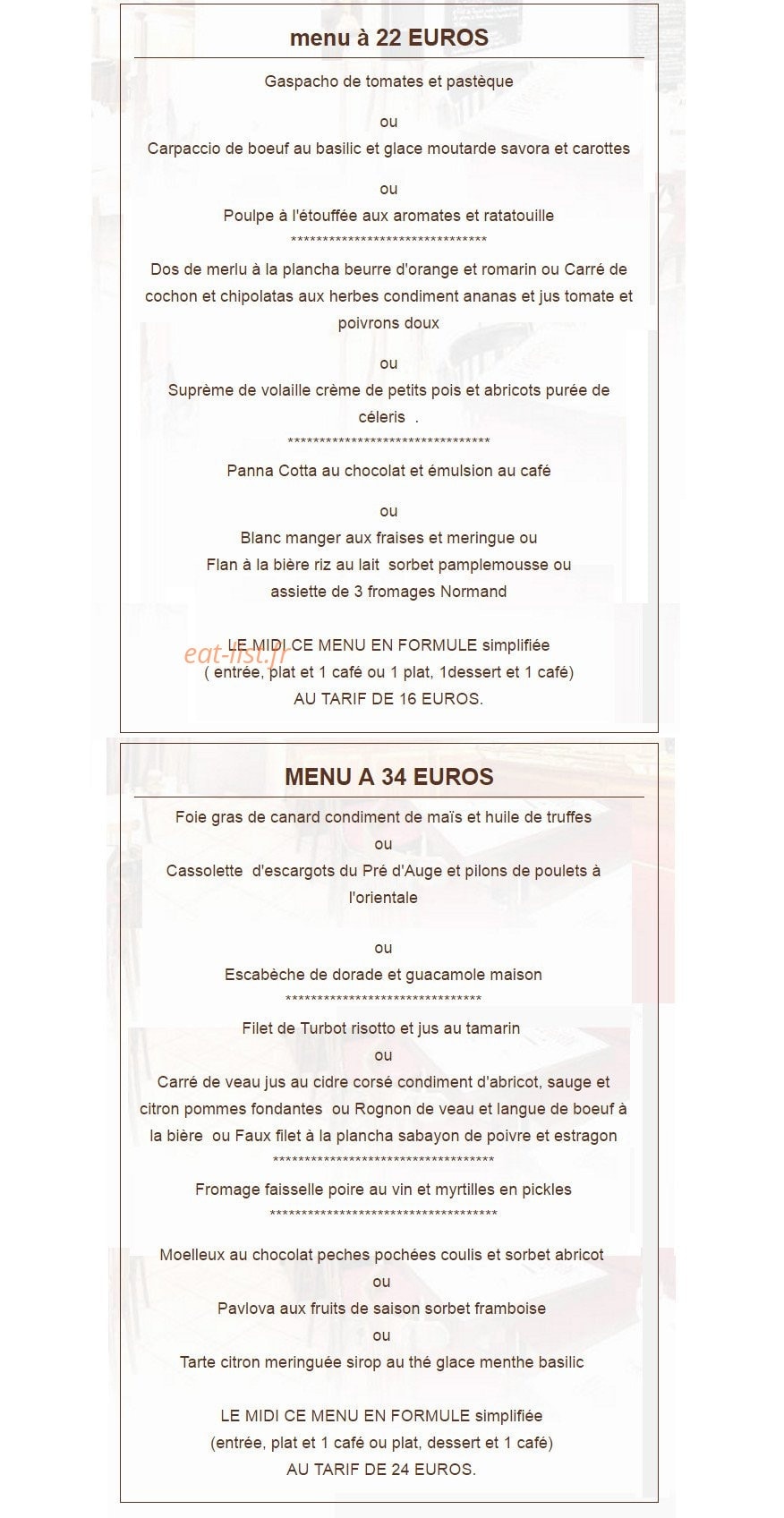 Le Bouchon du Vaugueux — carte page 1
