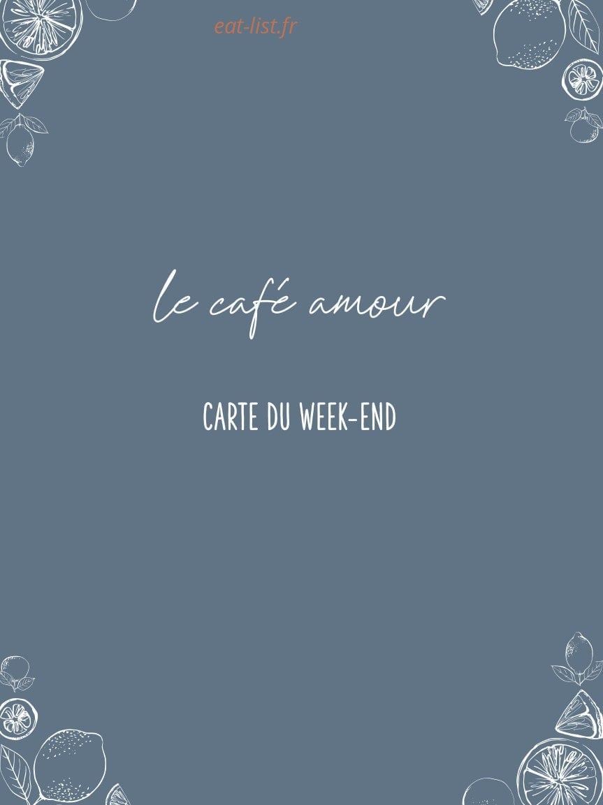 Le café Amour — carte page 4