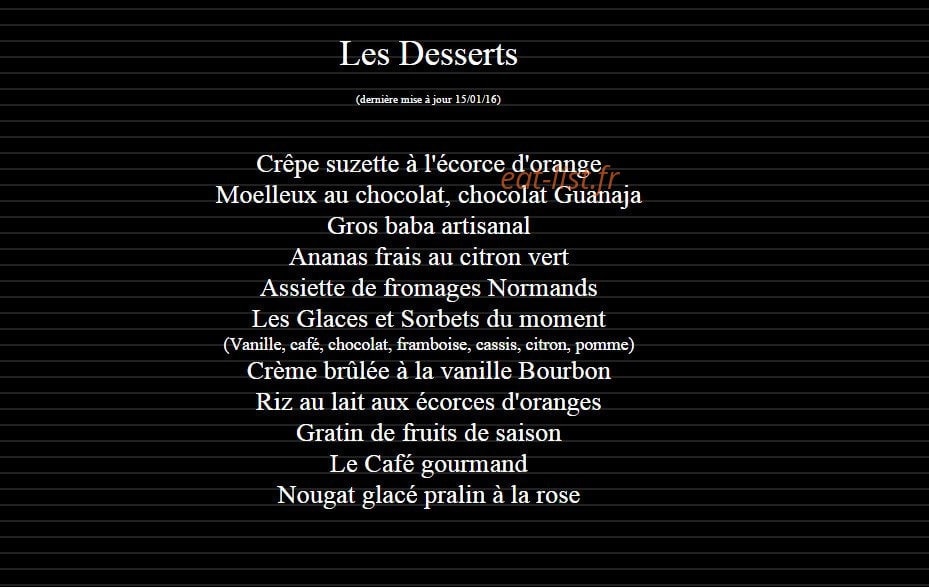 Le Carlotta — carte page 6