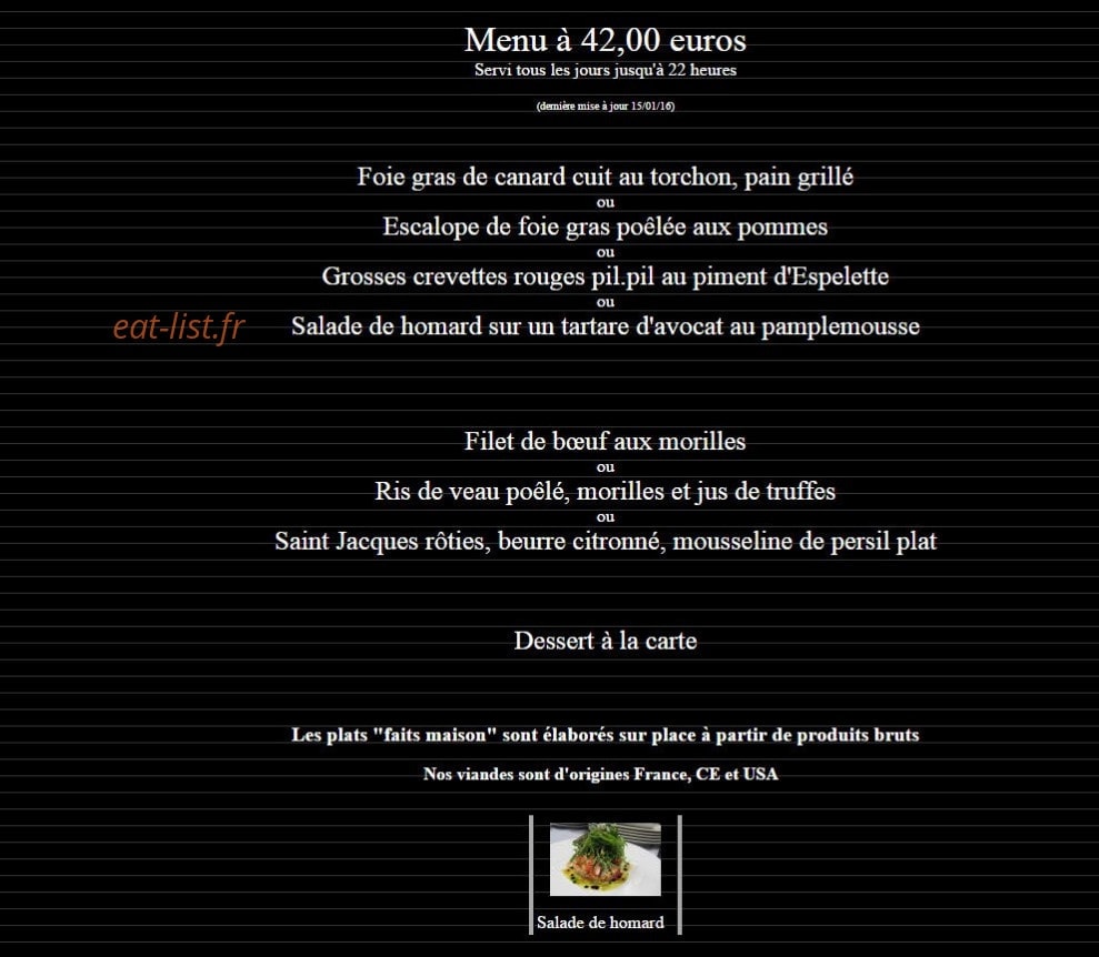 Le Carlotta — carte page 4