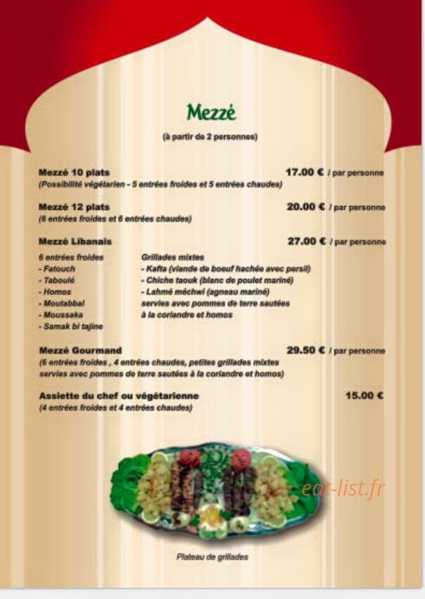 Le Libanais — carte page 4