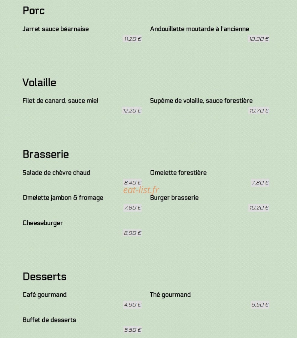 Le Patio Caen — carte page 2