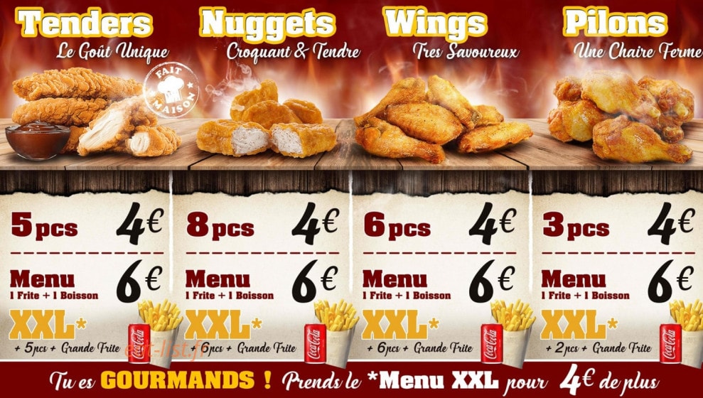 Le Roi du Poulet — carte page 3