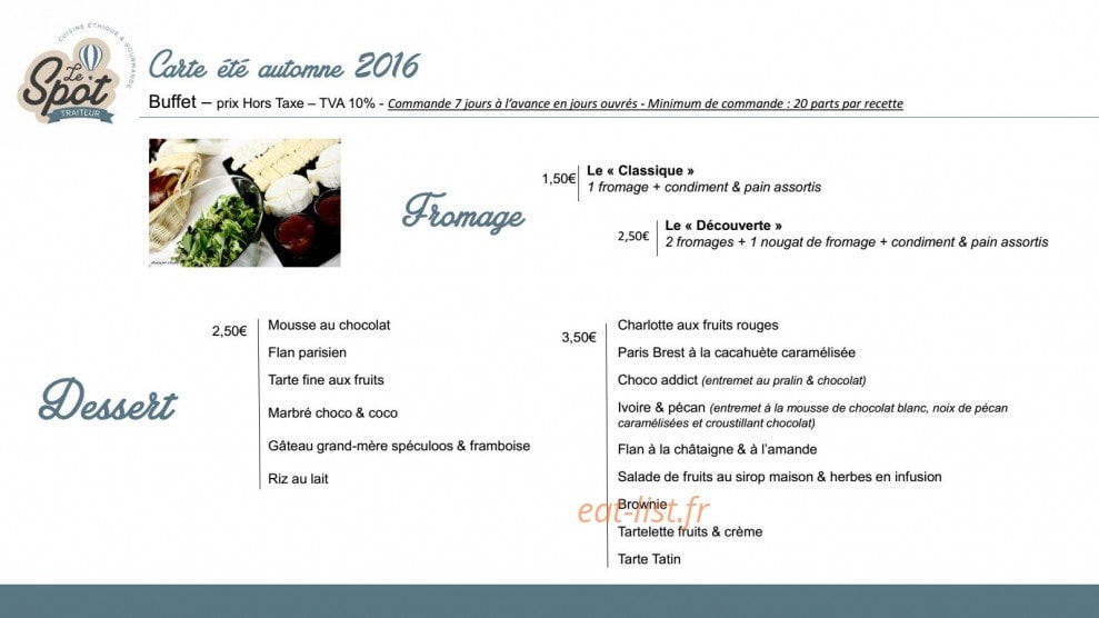 Le Spot — carte page 5