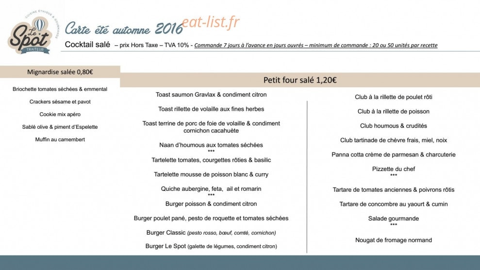Le Spot — carte page 7