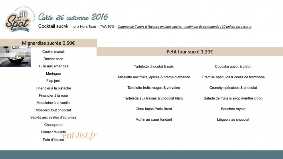 Le Spot — carte page 8