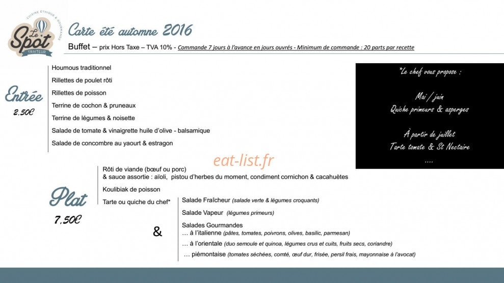 Le Spot — carte page 4
