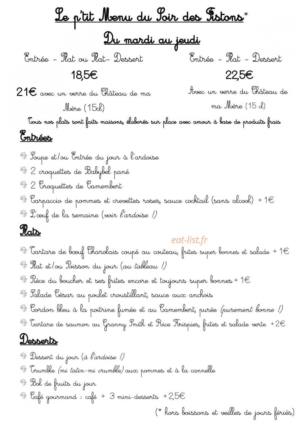 Les Fils à Maman — carte page 6
