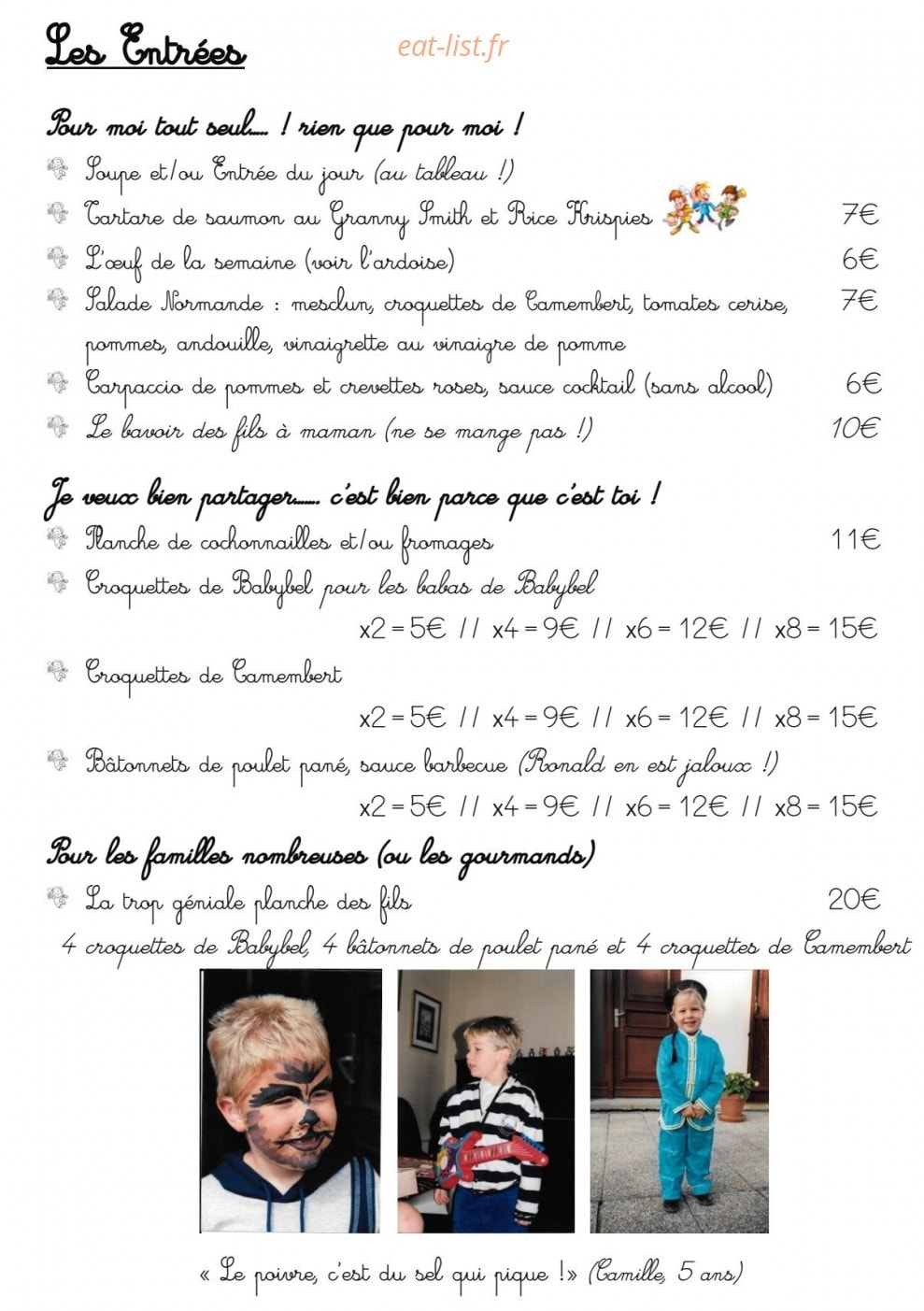 Les Fils à Maman — carte page 7