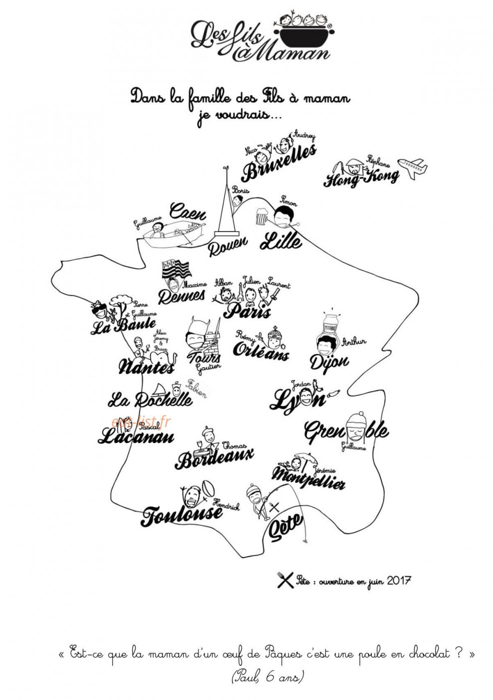 Les Fils à Maman — carte page 2