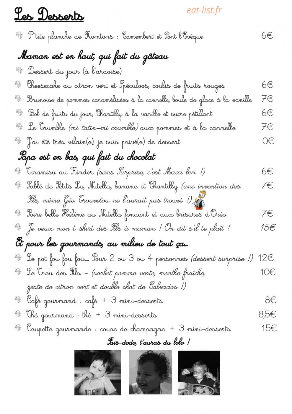 Les Fils à Maman — carte page 9