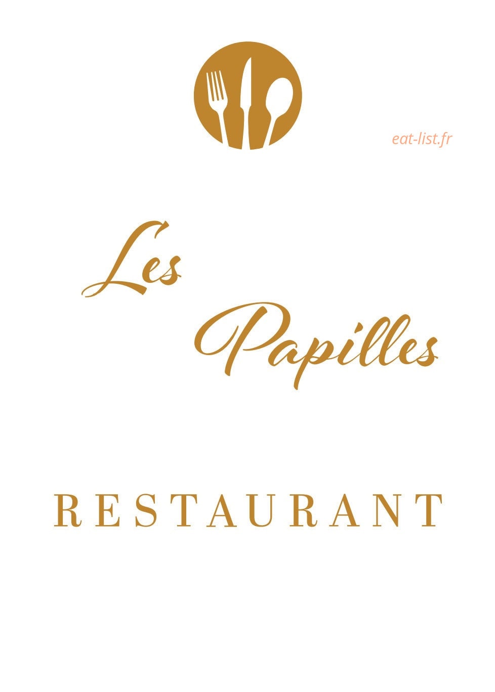 Les Papilles — carte page 1