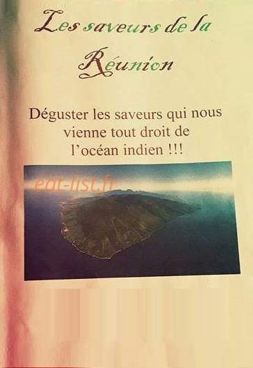Les Saveurs De La Réunion — carte page 1