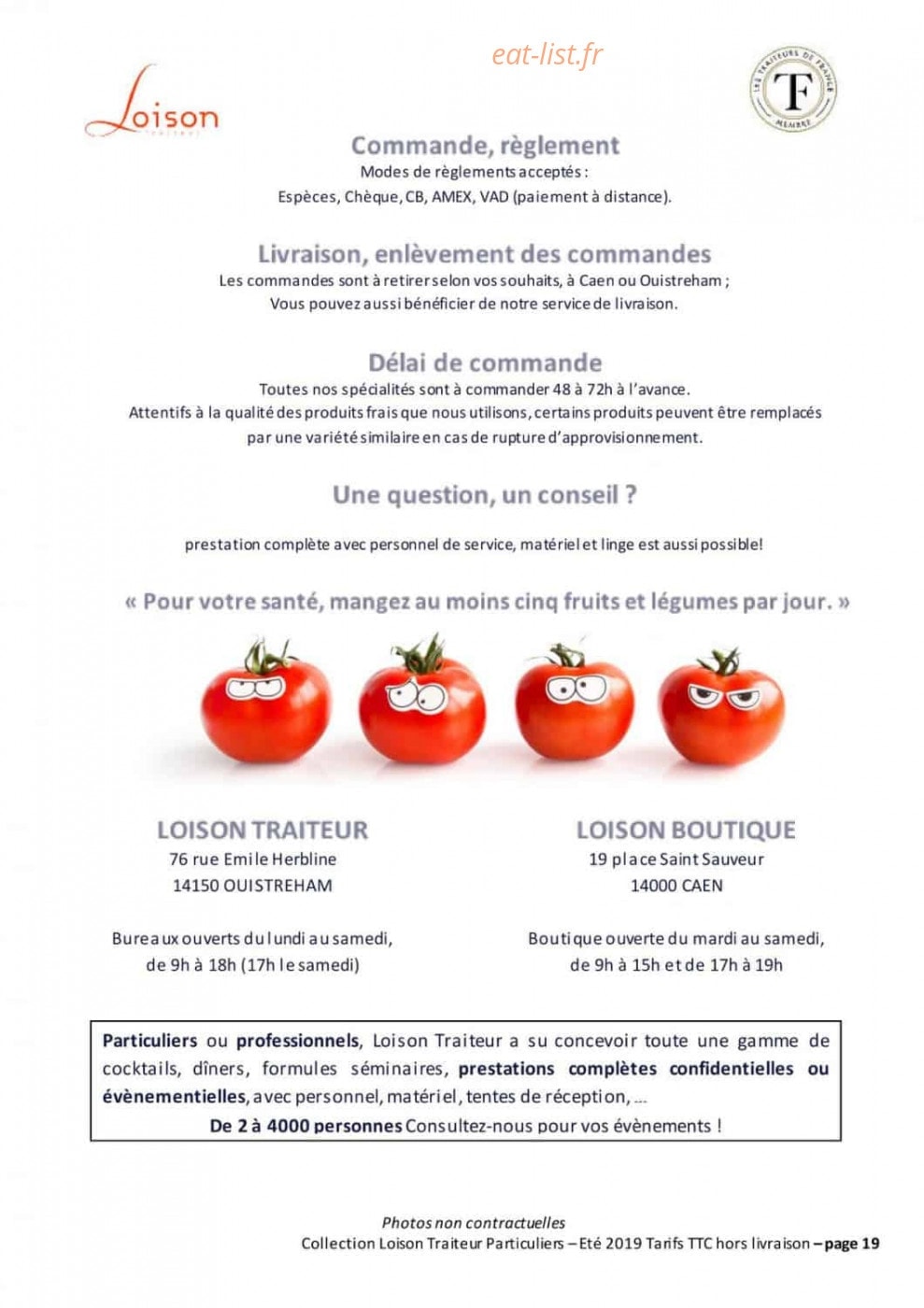Loison — carte page 19