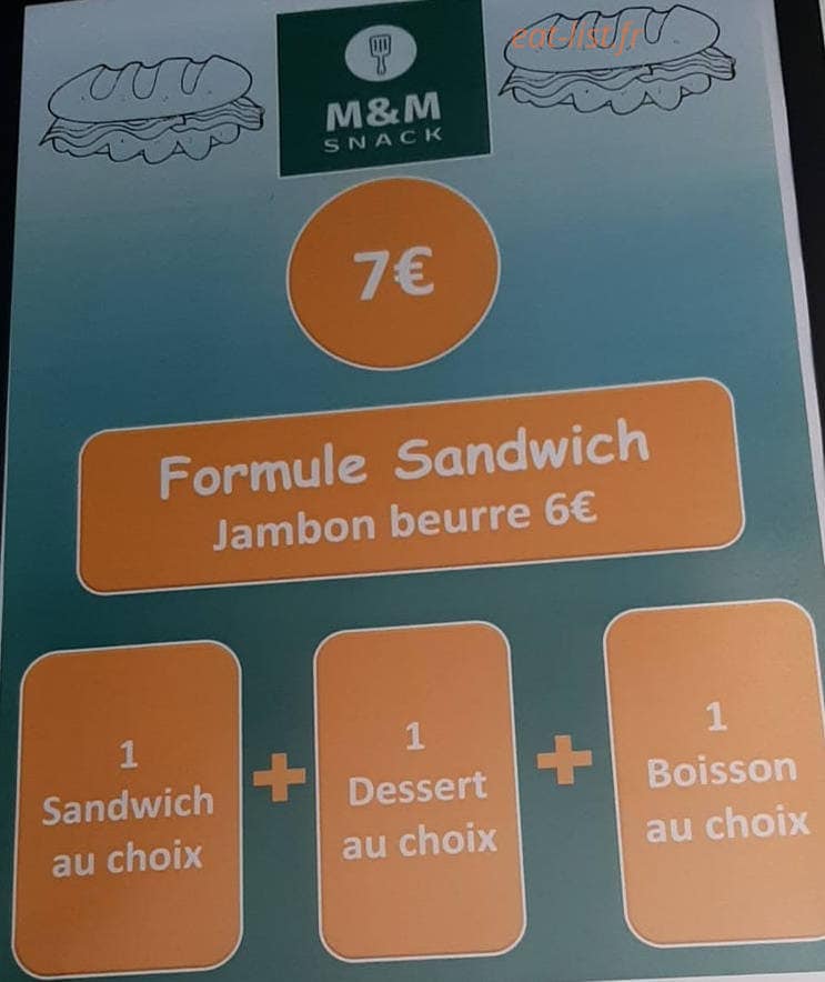 M&M Snack — carte page 2