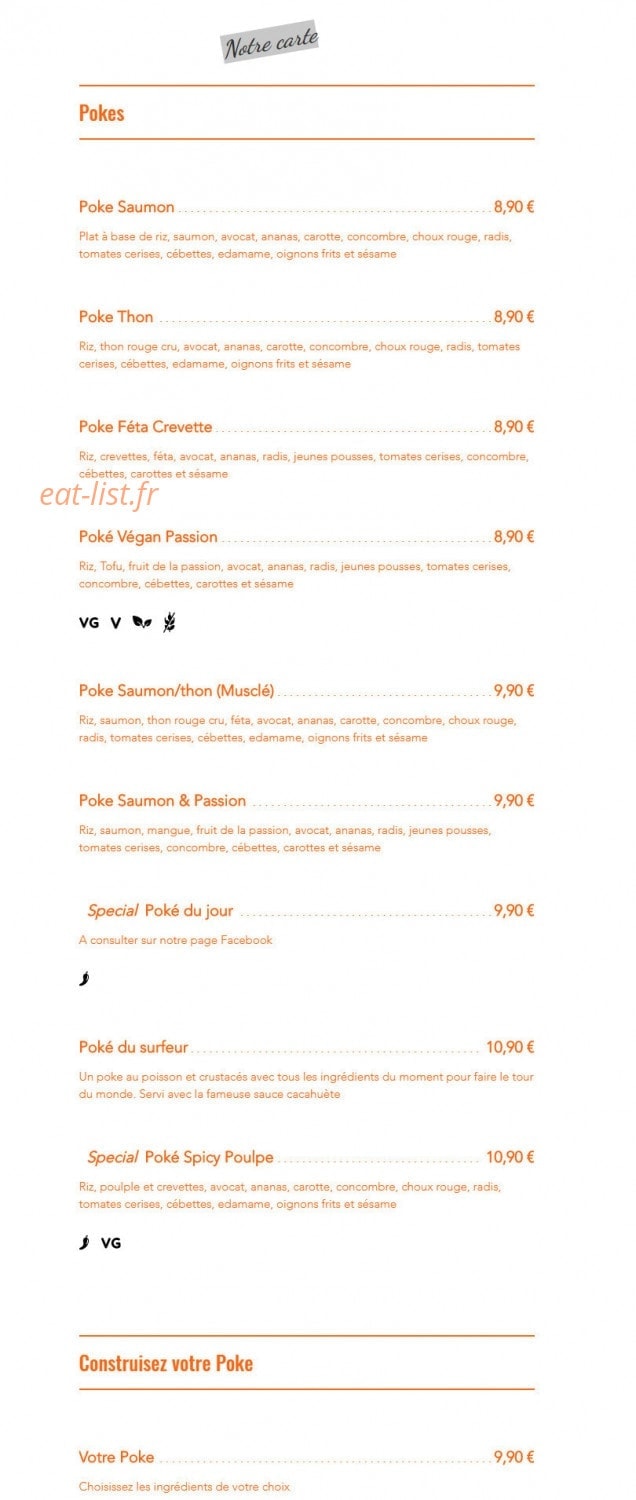 Mama Poke — carte page 1