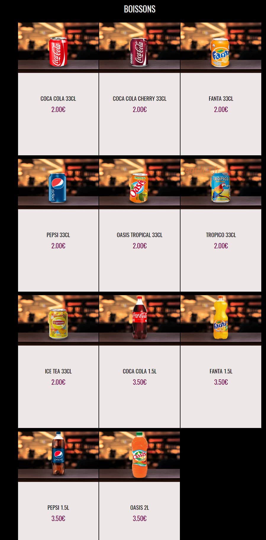 Manger la Nuit — carte page 11