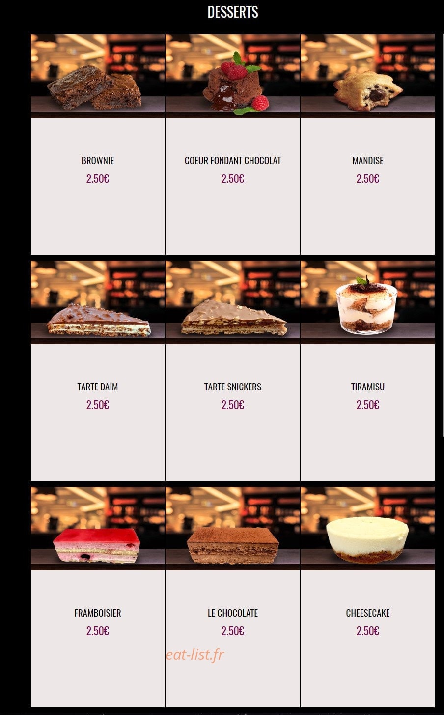 Manger la Nuit — carte page 9
