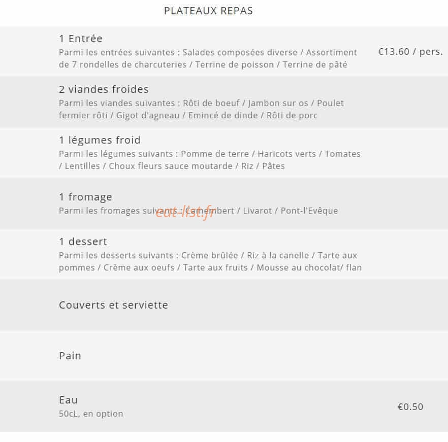 Md traiteur — carte page 13