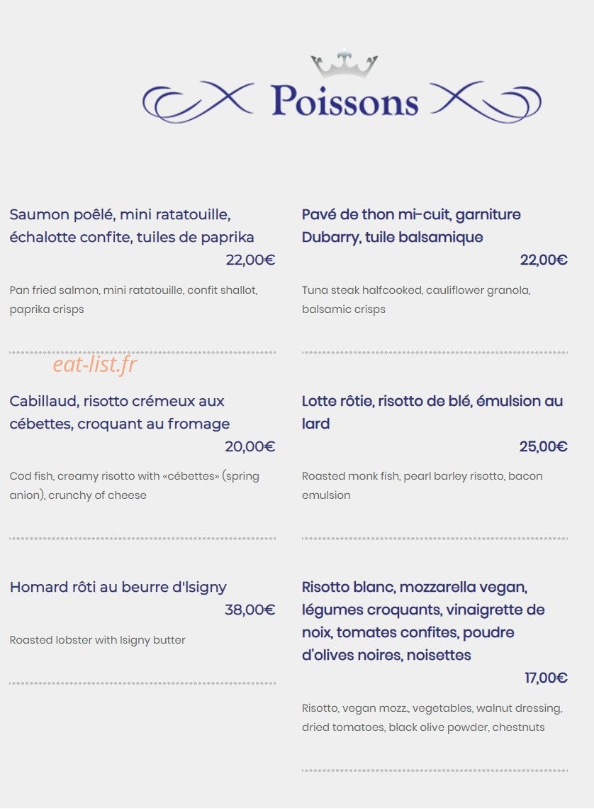 Monsieur Louis — carte page 3