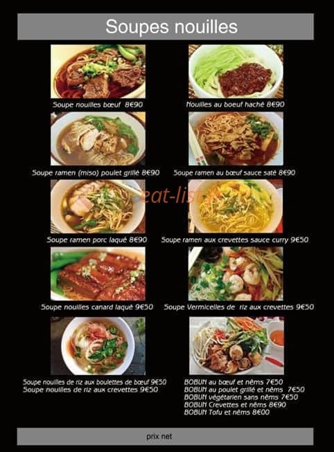 Noodle Bar — carte page 2