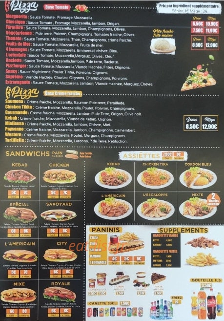 Ô Kebab — carte page 2