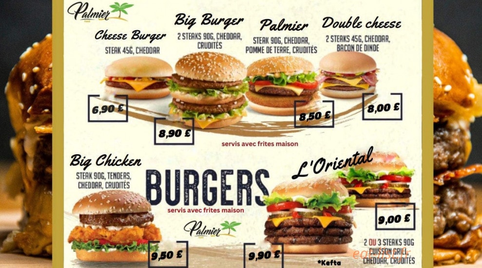 Palmier Food — carte page 2