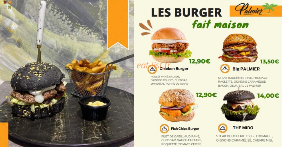 Palmier Food — carte page 4