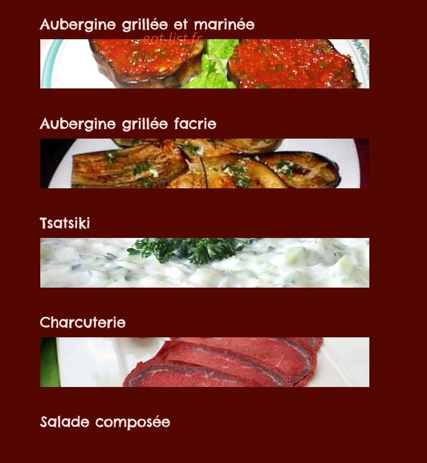 Restaurant Anouche — carte page 2