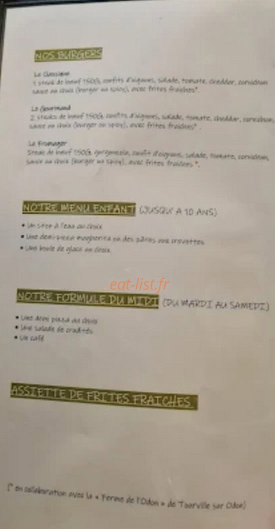 Restaurant Darna — carte page 2