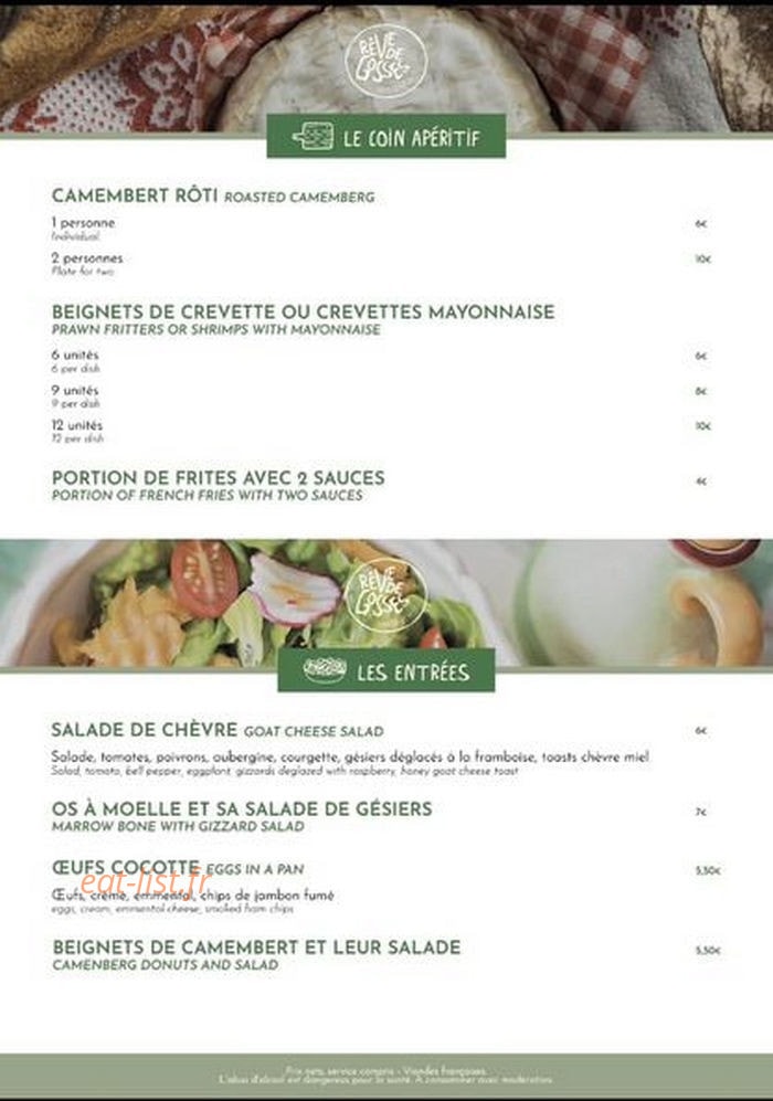 Rêve de Gosses — carte page 1