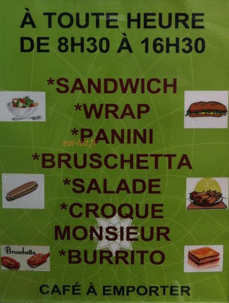 Sandwichs & Salades — carte page 1