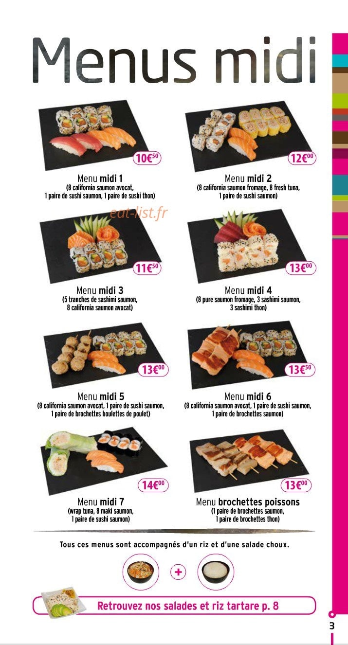 SUSHI MAKERS, Caen - Commander en ligne - Menu, Prix