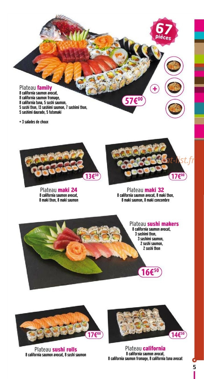 SUSHI MAKERS, Caen - Commander en ligne - Menu, Prix