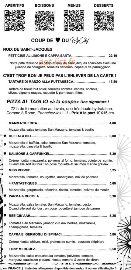 Villa al taglio — carte page 3