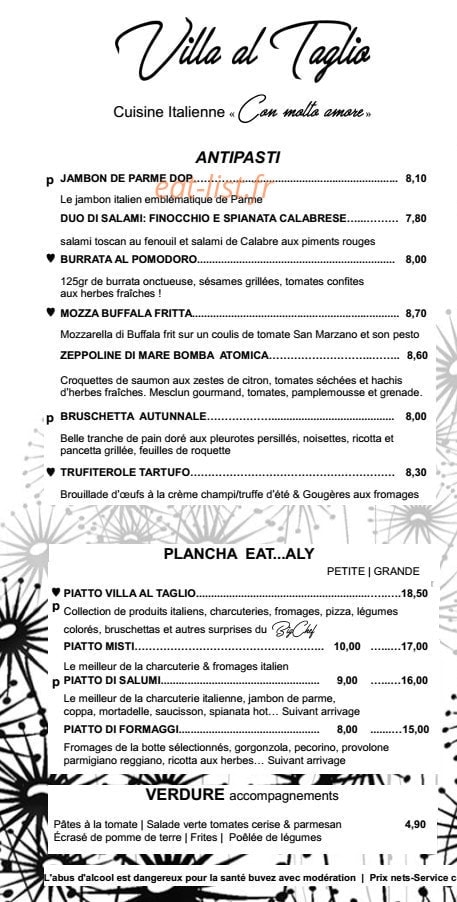 Villa al taglio — carte page 1