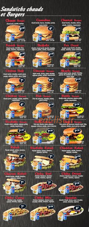 Casa Pizza — carte page 3