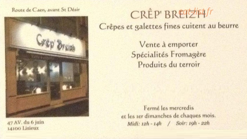 Crêp' Breizh — carte page 1