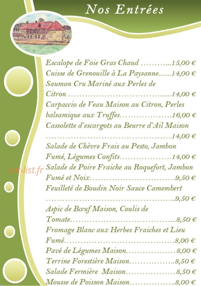 La Ferme Du Roy — carte page 6