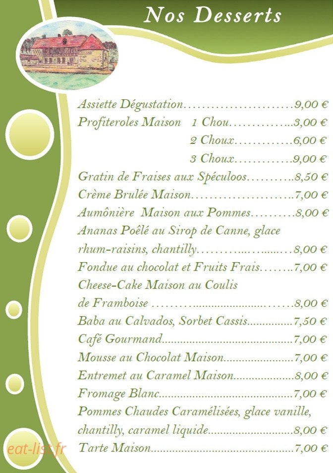 La Ferme Du Roy — carte page 8
