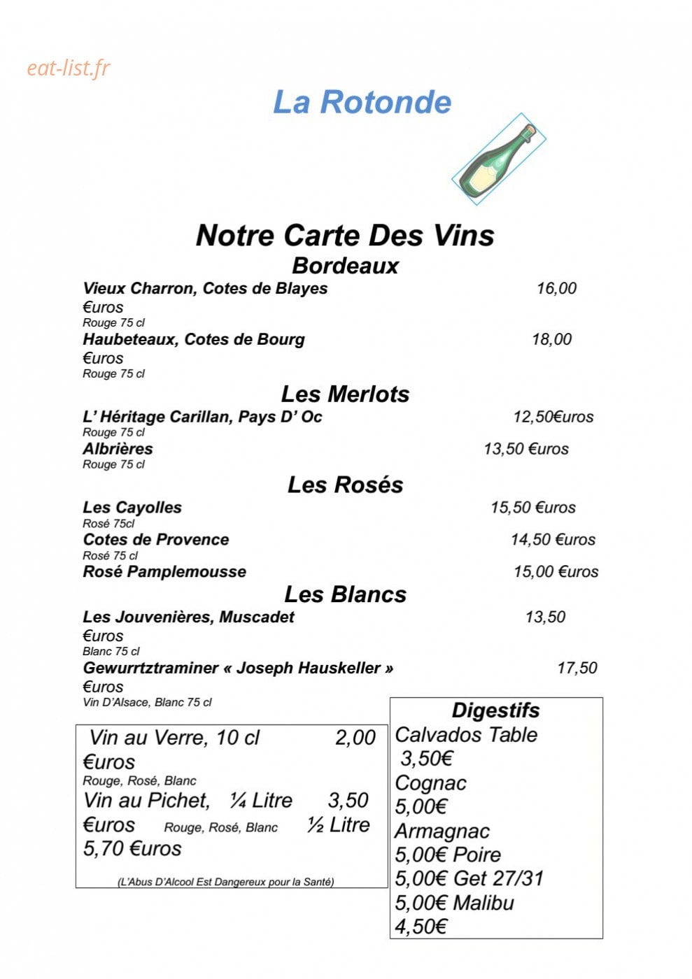 La Rotonde — carte page 8