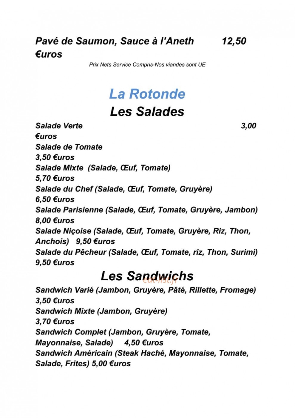 La Rotonde — carte page 5