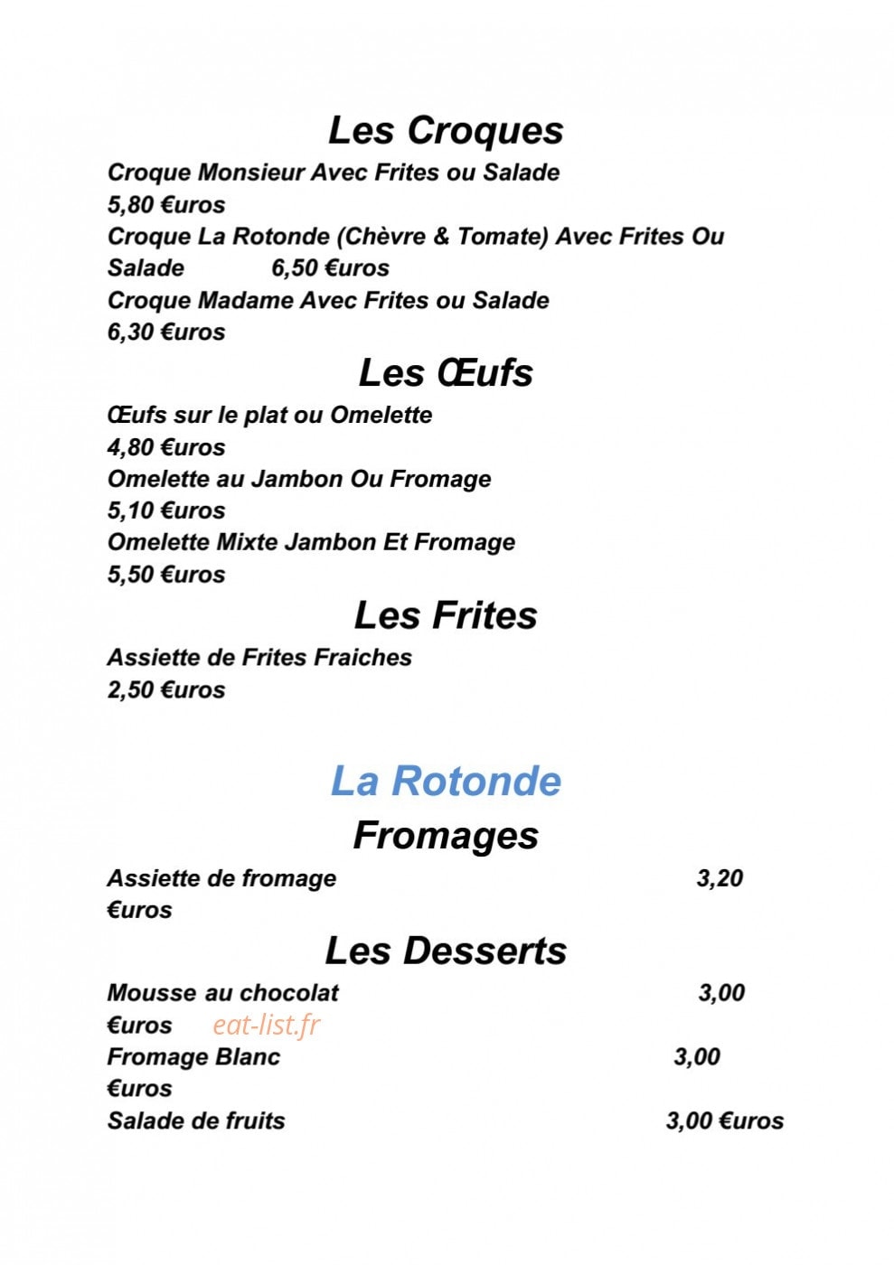 La Rotonde — carte page 6