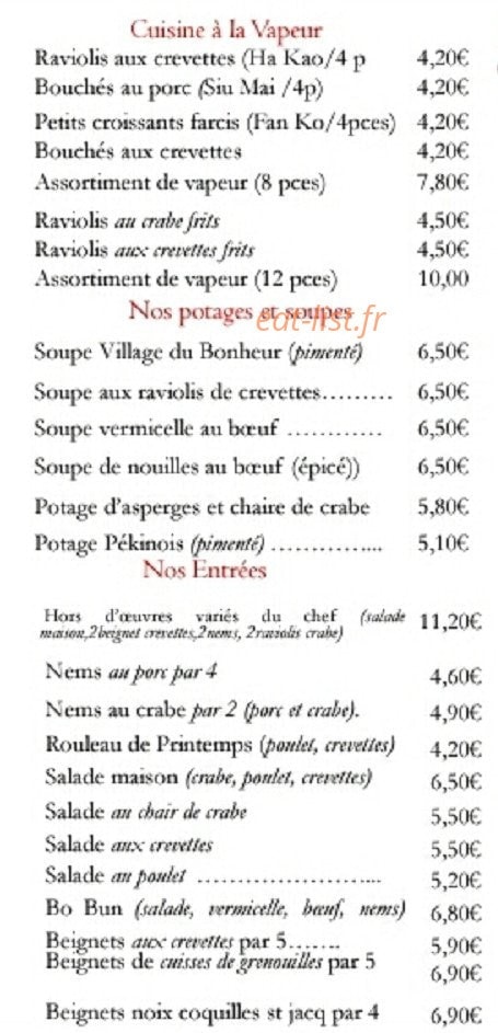 Le Village du Bonheur — carte page 6