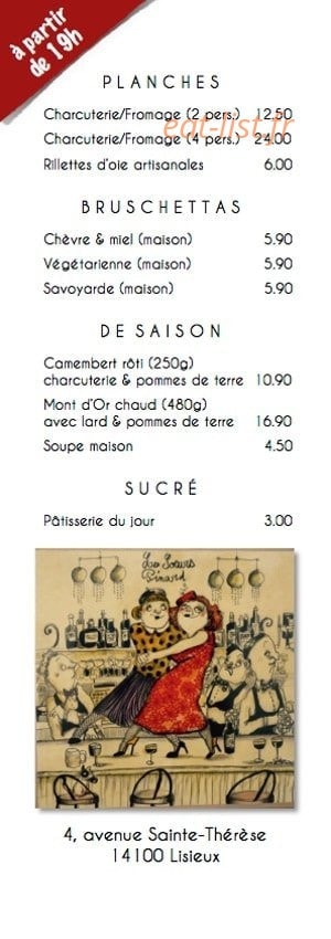 Les soeurs Pinard — carte page 5