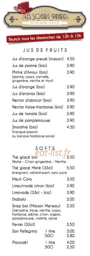 Les soeurs Pinard — carte page 2