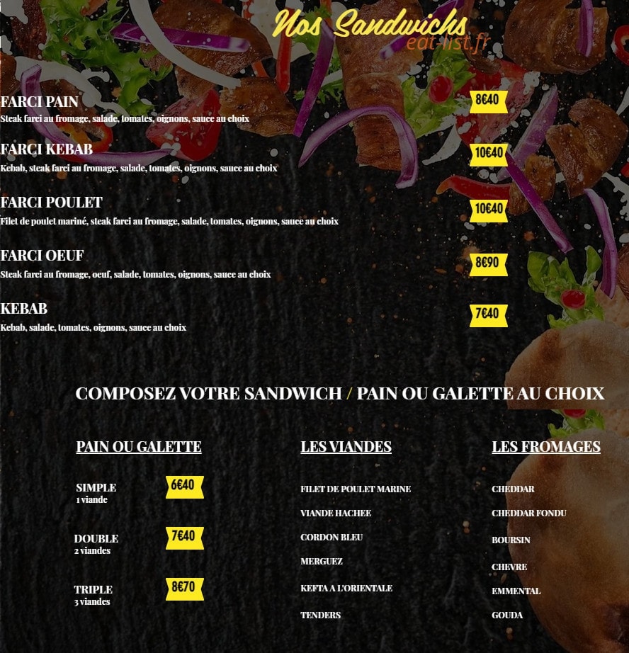 Lexo Burger — carte page 2